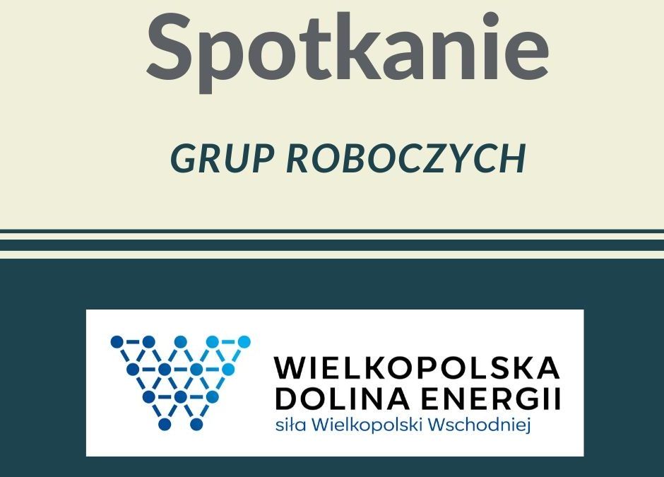 Spotkania grup roboczych powołanych w celu opracowania Planu Transformacji Wielkopolski Wschodniej 25-26/06/2020!